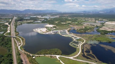 Terk Edilmiş Kampar Tin Madenlerinin Hava Görüntüsü, Perak Malezya