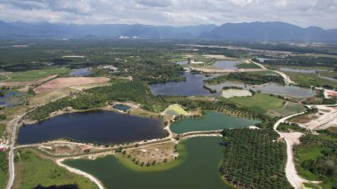 Terk Edilmiş Kampar Tin Madenlerinin Hava Görüntüsü, Perak Malezya