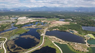 Terk Edilmiş Kampar Tin Madenlerinin Hava Görüntüsü, Perak Malezya