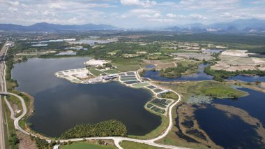 Terk Edilmiş Kampar Tin Madenlerinin Hava Görüntüsü, Perak Malezya