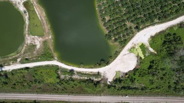 Terk Edilmiş Kampar Tin Madenlerinin Hava Görüntüsü, Perak Malezya