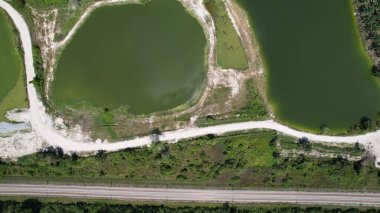 Terk Edilmiş Kampar Tin Madenlerinin Hava Görüntüsü, Perak Malezya