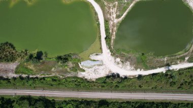 Terk Edilmiş Kampar Tin Madenlerinin Hava Görüntüsü, Perak Malezya