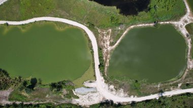 Terk Edilmiş Kampar Tin Madenlerinin Hava Görüntüsü, Perak Malezya