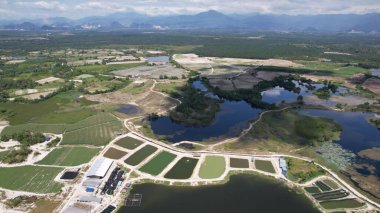 Terk Edilmiş Kampar Tin Madenlerinin Hava Görüntüsü, Perak Malezya
