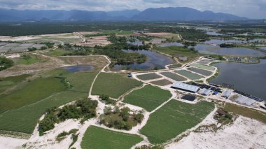 Terk Edilmiş Kampar Tin Madenlerinin Hava Görüntüsü, Perak Malezya