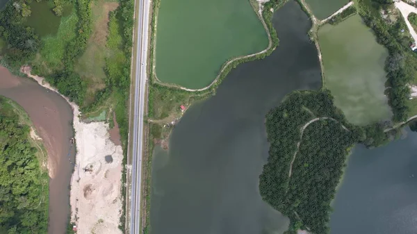 Terk Edilmiş Kampar Tin Madenlerinin Hava Görüntüsü, Perak Malezya