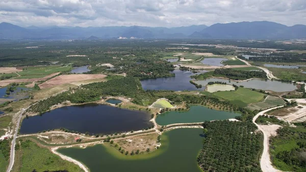 Terk Edilmiş Kampar Tin Madenlerinin Hava Görüntüsü, Perak Malezya