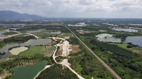 Terk Edilmiş Kampar Tin Madenlerinin Hava Görüntüsü, Perak Malezya