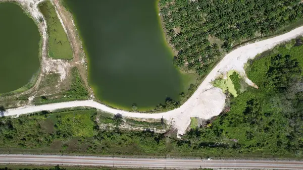 Terk Edilmiş Kampar Tin Madenlerinin Hava Görüntüsü, Perak Malezya