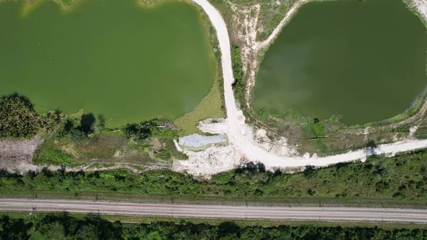 Terk Edilmiş Kampar Tin Madenlerinin Hava Görüntüsü, Perak Malezya