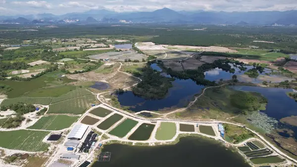 Terk Edilmiş Kampar Tin Madenlerinin Hava Görüntüsü, Perak Malezya