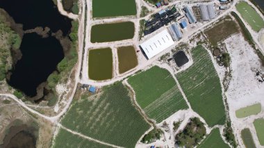 Terk Edilmiş Kampar Tin Madenlerinin Hava Görüntüsü, Perak Malezya