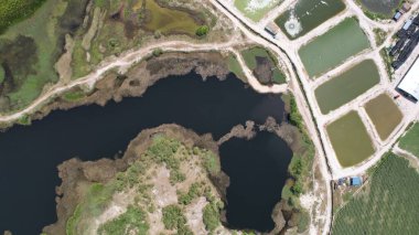 Terk Edilmiş Kampar Tin Madenlerinin Hava Görüntüsü, Perak Malezya