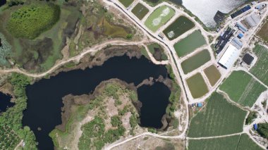 Terk Edilmiş Kampar Tin Madenlerinin Hava Görüntüsü, Perak Malezya