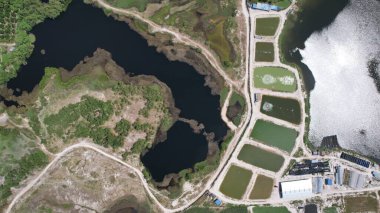 Terk Edilmiş Kampar Tin Madenlerinin Hava Görüntüsü, Perak Malezya