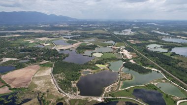 Terk Edilmiş Kampar Tin Madenlerinin Hava Görüntüsü, Perak Malezya