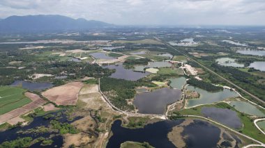 Terk Edilmiş Kampar Tin Madenlerinin Hava Görüntüsü, Perak Malezya