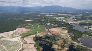 Terk Edilmiş Kampar Tin Madenlerinin Hava Görüntüsü, Perak Malezya