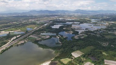 Terk Edilmiş Kampar Tin Madenlerinin Hava Görüntüsü, Perak Malezya