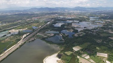 Terk Edilmiş Kampar Tin Madenlerinin Hava Görüntüsü, Perak Malezya