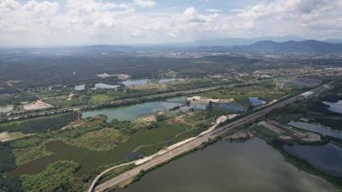 Terk Edilmiş Kampar Tin Madenlerinin Hava Görüntüsü, Perak Malezya