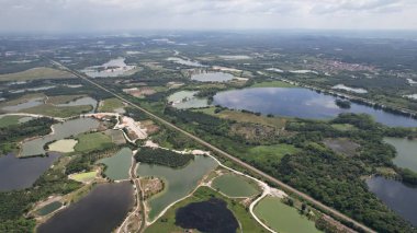 Terk Edilmiş Kampar Tin Madenlerinin Hava Görüntüsü, Perak Malezya