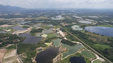 Terk Edilmiş Kampar Tin Madenlerinin Hava Görüntüsü, Perak Malezya