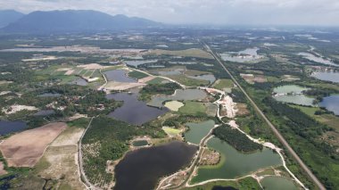 Terk Edilmiş Kampar Tin Madenlerinin Hava Görüntüsü, Perak Malezya