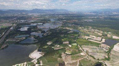 Terk Edilmiş Kampar Tin Madenlerinin Hava Görüntüsü, Perak Malezya