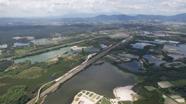 Terk Edilmiş Kampar Tin Madenlerinin Hava Görüntüsü, Perak Malezya