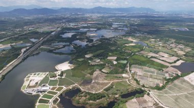 Terk Edilmiş Kampar Tin Madenlerinin Hava Görüntüsü, Perak Malezya
