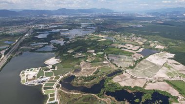 Terk Edilmiş Kampar Tin Madenlerinin Hava Görüntüsü, Perak Malezya