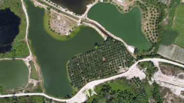 Terk Edilmiş Kampar Tin Madenlerinin Hava Görüntüsü, Perak Malezya