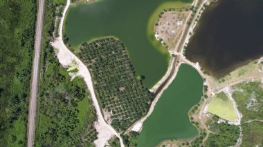 Terk Edilmiş Kampar Tin Madenlerinin Hava Görüntüsü, Perak Malezya