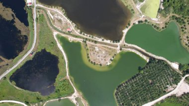 Terk Edilmiş Kampar Tin Madenlerinin Hava Görüntüsü, Perak Malezya