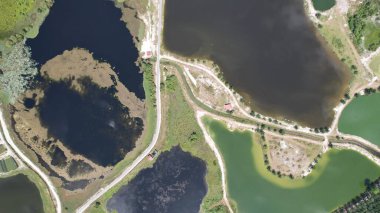 Terk Edilmiş Kampar Tin Madenlerinin Hava Görüntüsü, Perak Malezya