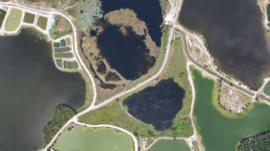 Terk Edilmiş Kampar Tin Madenlerinin Hava Görüntüsü, Perak Malezya