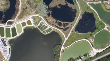 Terk Edilmiş Kampar Tin Madenlerinin Hava Görüntüsü, Perak Malezya