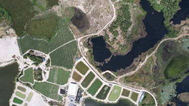 Terk Edilmiş Kampar Tin Madenlerinin Hava Görüntüsü, Perak Malezya