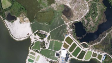 Terk Edilmiş Kampar Tin Madenlerinin Hava Görüntüsü, Perak Malezya