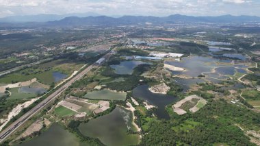 Terk Edilmiş Kampar Tin Madenlerinin Hava Görüntüsü, Perak Malezya