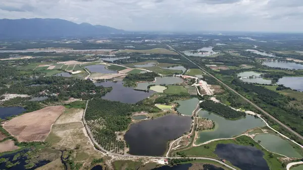 Terk Edilmiş Kampar Tin Madenlerinin Hava Görüntüsü, Perak Malezya