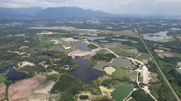 Terk Edilmiş Kampar Tin Madenlerinin Hava Görüntüsü, Perak Malezya