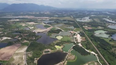Terk Edilmiş Kampar Tin Madenlerinin Hava Görüntüsü, Perak Malezya