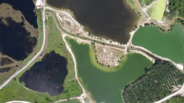 Terk Edilmiş Kampar Tin Madenlerinin Hava Görüntüsü, Perak Malezya