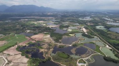 Terk Edilmiş Kampar Tin Madenlerinin Hava Görüntüsü, Perak Malezya