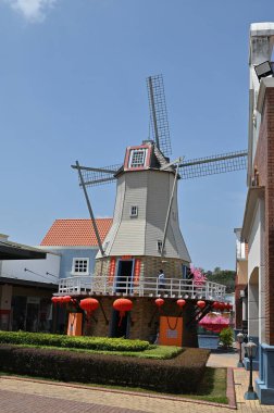 Melaka, Malezya - 19 Şubat 2024: Coach Airways Airplane 'in Hava Görüntüsü