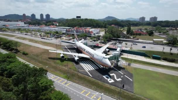 Melaka Μαλαισία Φεβρουαρίου 2024 Αεροφωτογραφία Του Αεροπλάνου Της Coach Airways — Αρχείο Βίντεο