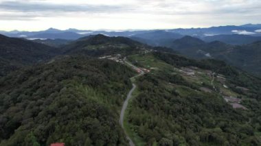 Kinabalu Dağı Ulusal Parkı 'nın Hava Görüntüsü, Sabah
